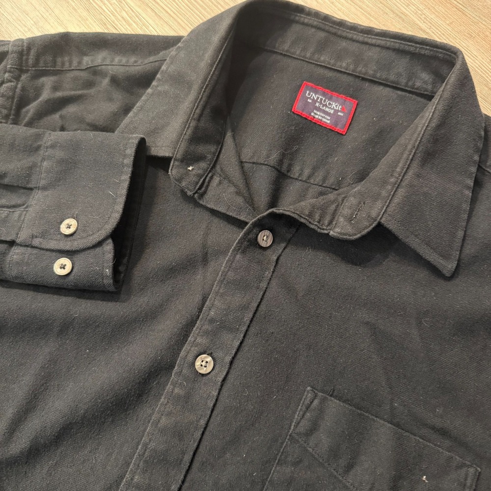 UNTUCKit Mens‎ XL Sherwood Black Button Shirt